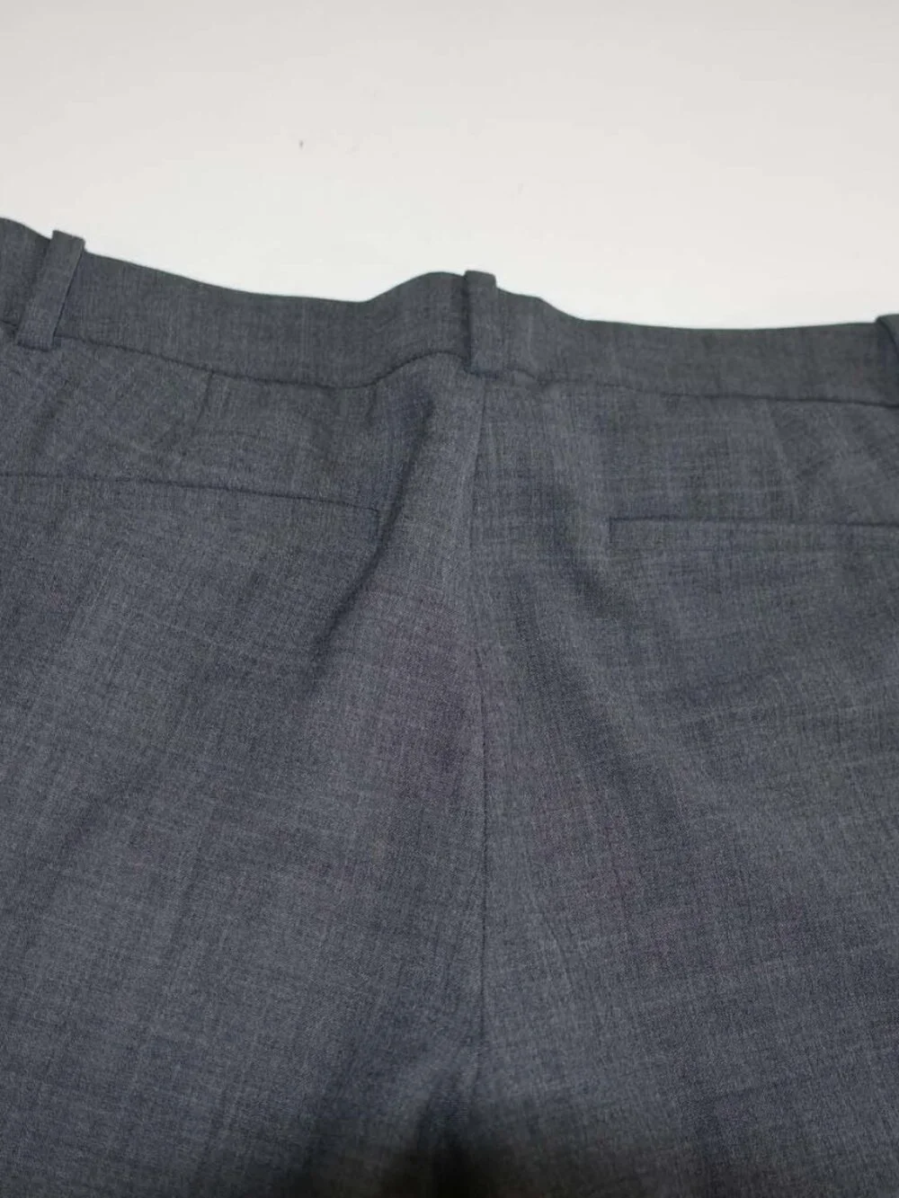 J. Crew Women's 365 Cropped Dress Pants Size 6 Petite Medium Gray Wool Blend 6P